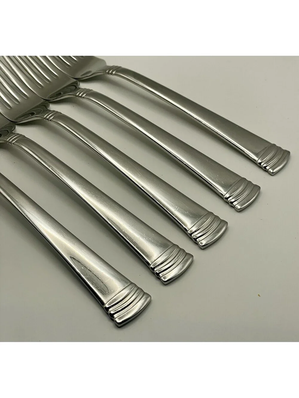 (5) Reed And Barton HOLBROOK Stainless 18/10 Korea Dinner Fork Lot ~ 8”